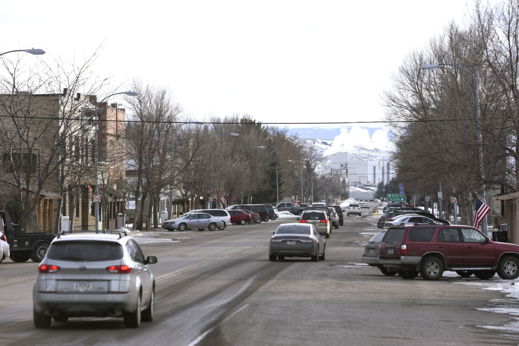 Three Forks, Main Street